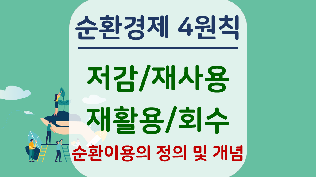 순환이용 개념과 순환경제 4원칙(Reduce Reuse Recycle Recovery) 순환이용 개념과 순환경제 4원칙(Reduce Reuse Recycle Recovery)